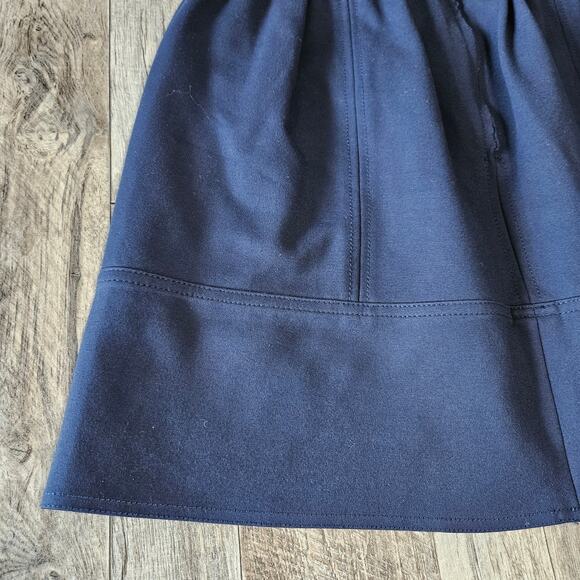 Madewell Ponte Swivel Mini Skirt Size 2 A2726 Navy Blue Preppy Nautical Stretch - Picture 11 of 12